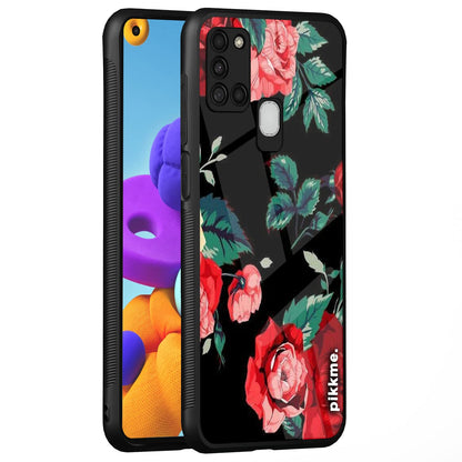 Pikkme Flower mobile back cover for Samsung A21s