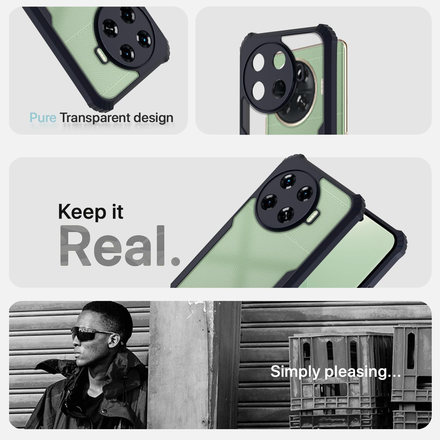 Blue Hybrid mobile back cover for Tecno Spark 20 Pro Plus 5G – Pikkme – photo 4