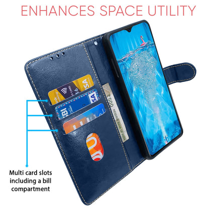 Blue & brown flip case for Oppo F9/F9 Pro/A5/A5s/A7/A11k/A12/Realme 2/2 Pro/Realme U1 – Pikkme – photo 3