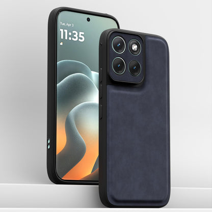 Pikkme Moto Edge 70 Fusion 5G Leather blue back cover – photo 2