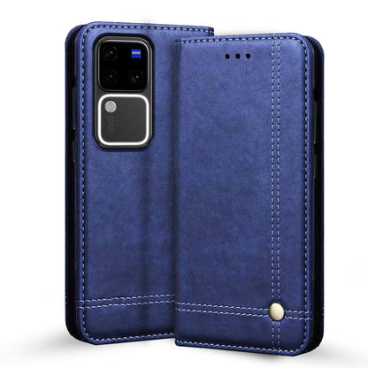 Pikkme blue Magnetic flip case for Vivo V30 Pro 5G