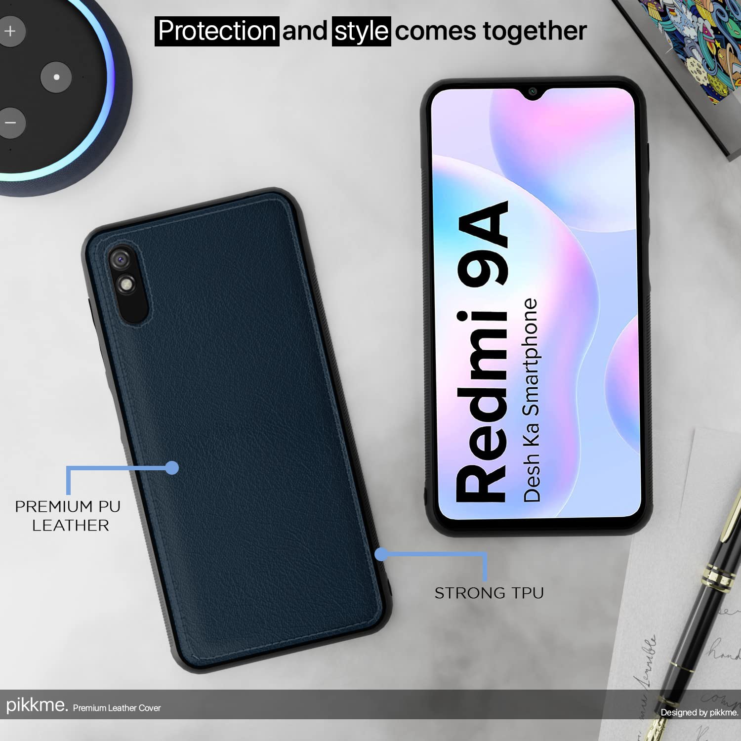 Pikkme blue mobile back cover for Redmi 9A/9i/9A Sport – photo 5
