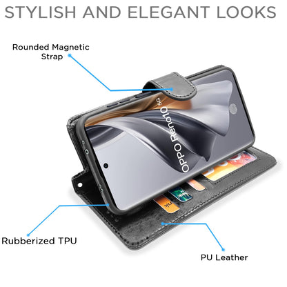 Black Wallet wallet flip cover for Oppo Reno 10 5G – Pikkme – photo 5