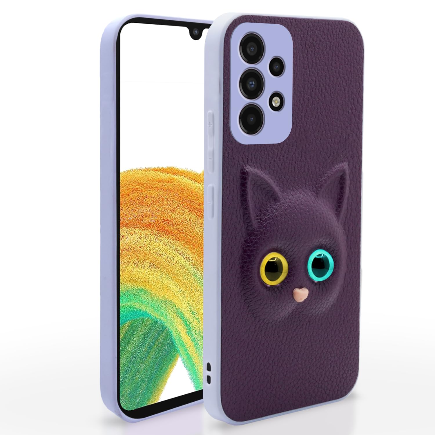 Purple Samsung Galaxy A33 5G Kitty Back Cover – Stylish and Protective Back Cover