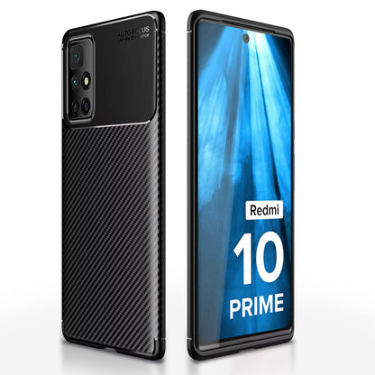 Pikkme black back cover for Redmi 10 Prime