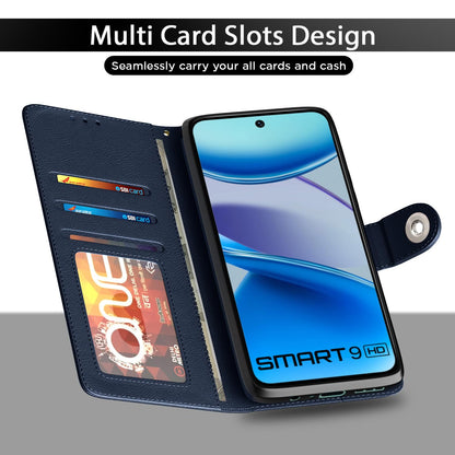 Blue Button wallet flip cover for Infinix Smart 9 – Pikkme – photo 5