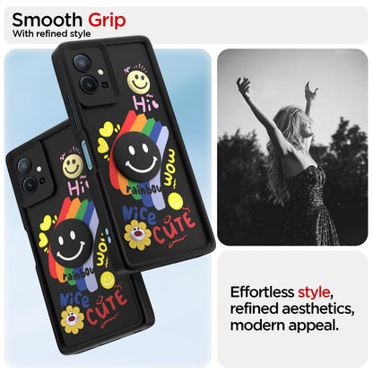 Black mobile back cover for Vivo T1/Y75/iQOO Z6 5G – Pikkme – photo 2