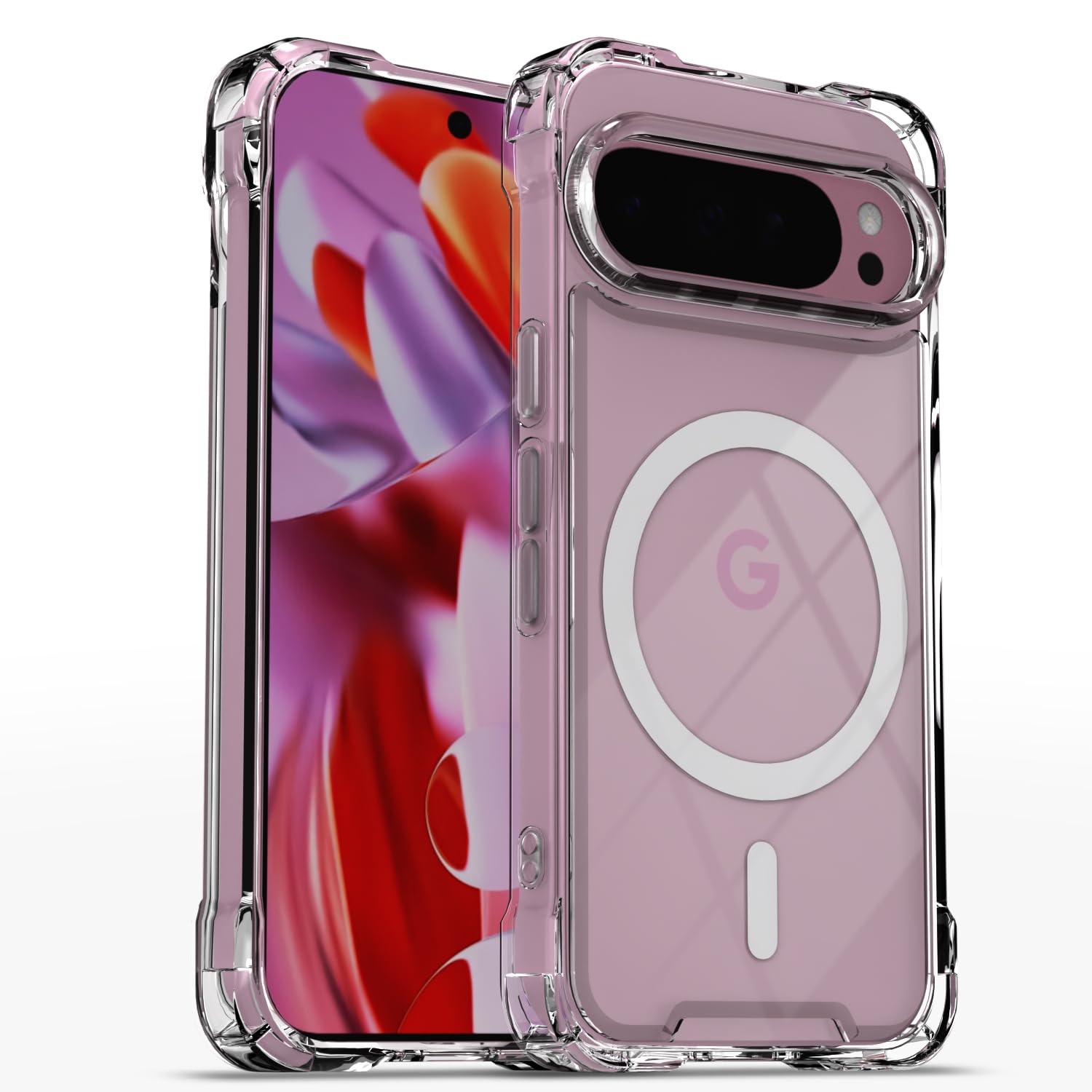 Transparent mag-safe MagSafe back cover for Google Pixel 9 Pro XL 5G – Pikkme