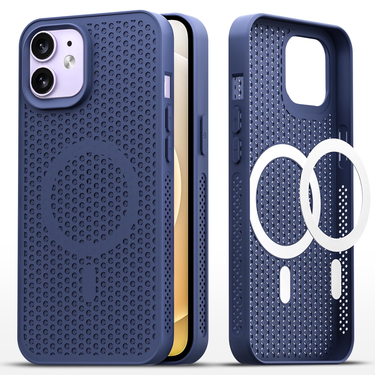 Pikkme iPhone 12/12 Pro MagSafe blue phone cover