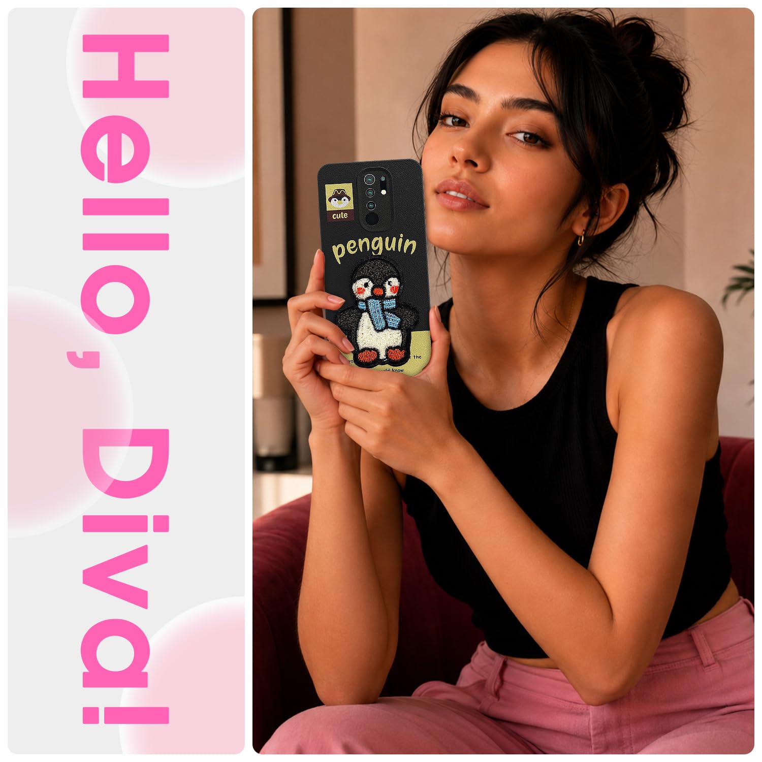 Black back cover for Redmi 9 Prime/Poco M2 – Pikkme – photo 2