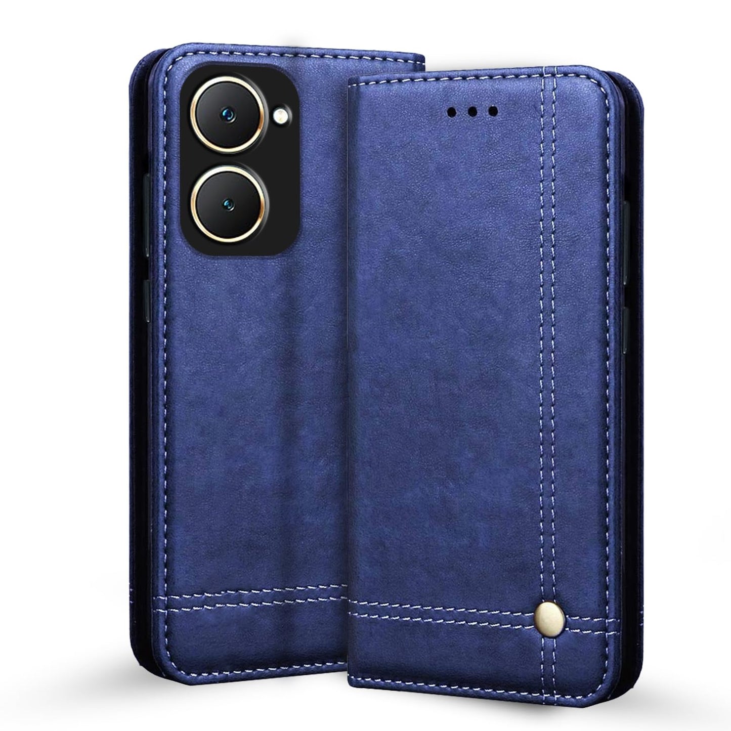 Pikkme Vivo Y03 4G Magnet Flip Cover (Blue)