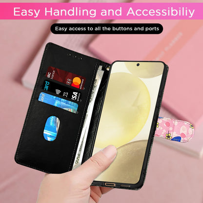 Pink flower mobile flip cover for Samsung S24 5G – Pikkme – photo 4