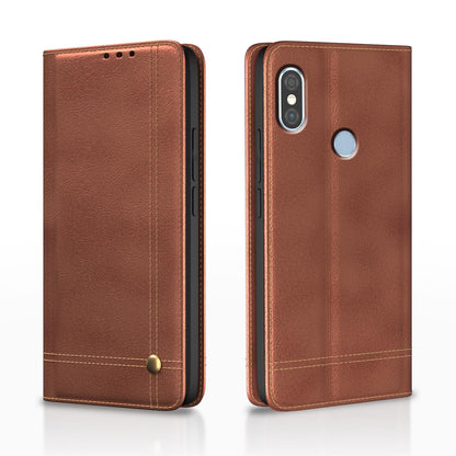 Pikkme brown flip case for Redmi Note 5 Pro
