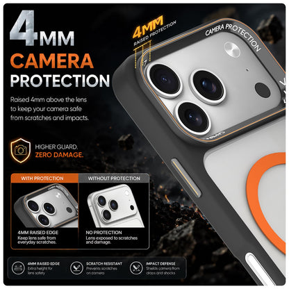 Pikkme black & orange mag-safe mobile cover for iPhone 17 Pro Max – photo 4