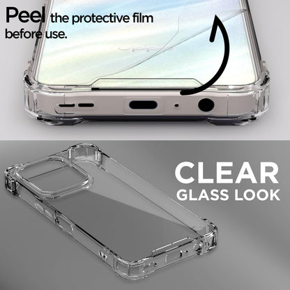 Pikkme Oppo A5x  PC + TPU Crystal Clear Transparent Back Cover (Transparent)