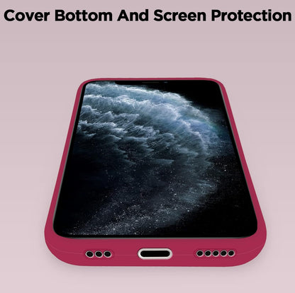 Pikkme iPhone 11 Pro Super Soft Silicone Back Case (Rose Red)