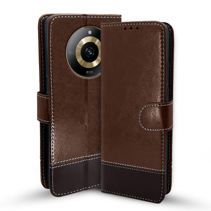 Pikkme brown & coffee mobile flip cover for Realme Narzo 60 5G