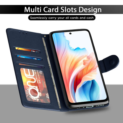 Pikkme Oppo A79 5G Wallet blue flip case – photo 5