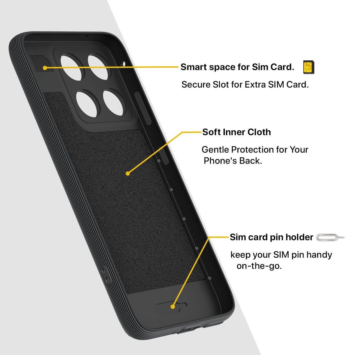 Moto Edge 70 Fusion 5G mobile cover in grey by Pikkme – photo 6
