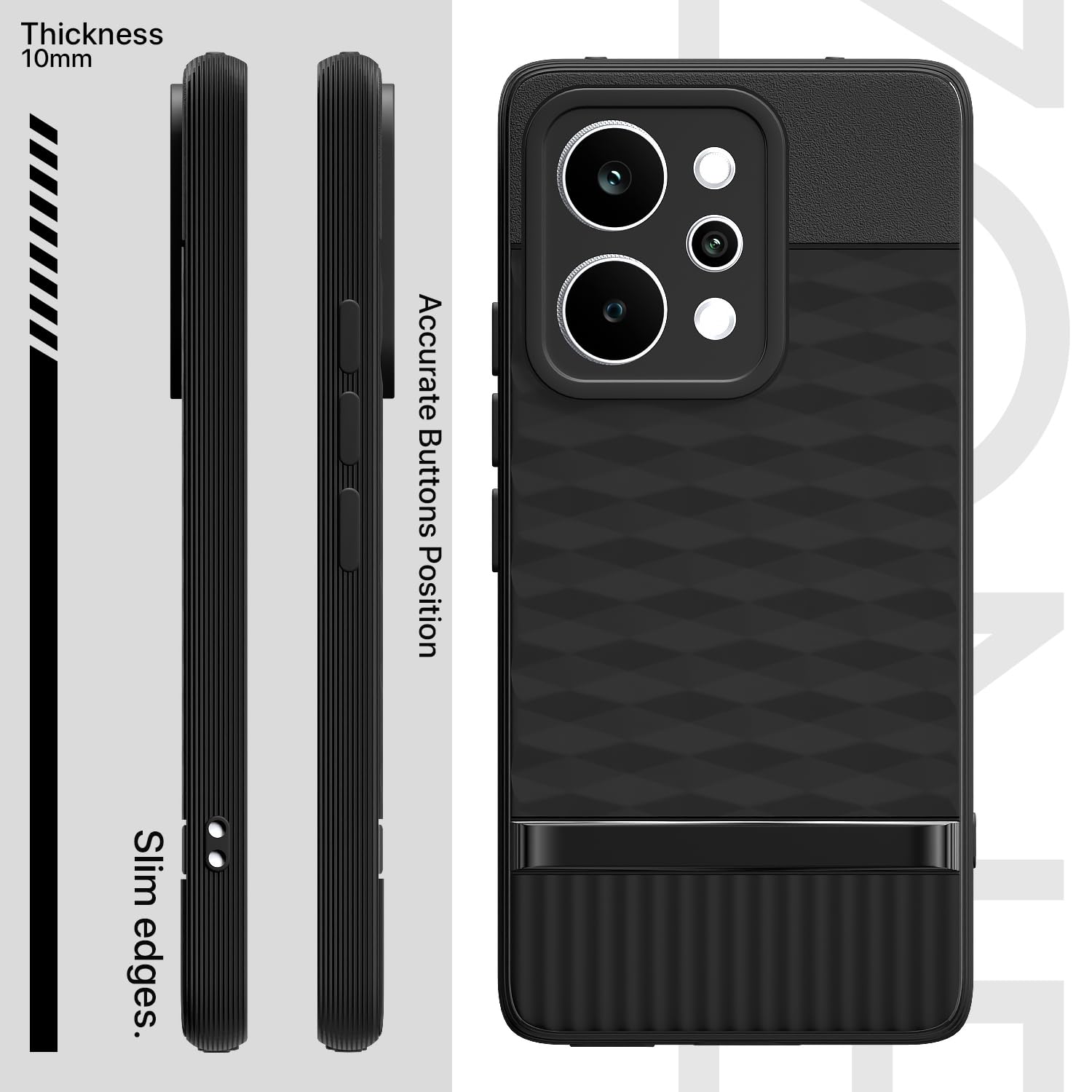 Black back cover for Realme P4 Power 5G – Pikkme – photo 3