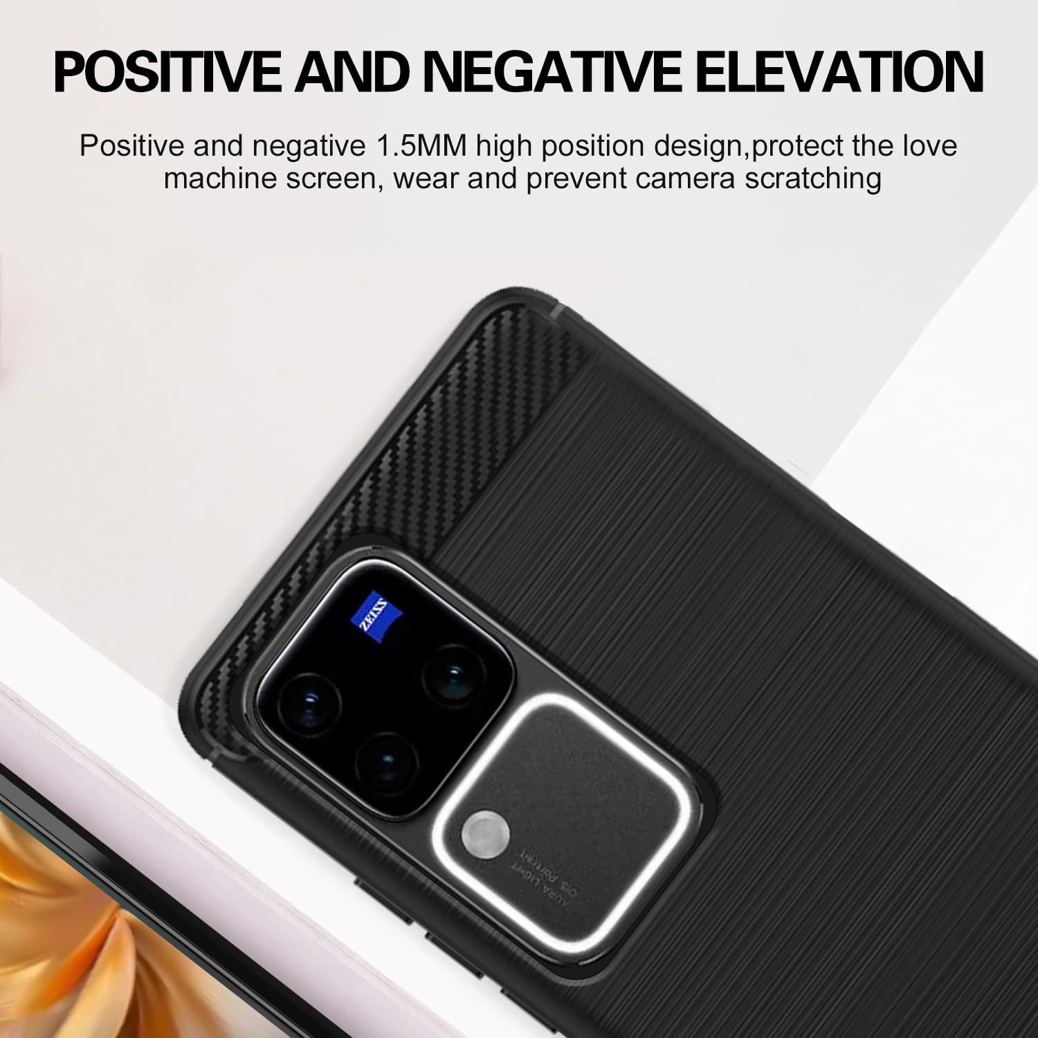 Vivo V30 Pro 5G Hybrid phone cover in black by Pikkme – photo 4