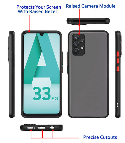 Black Hybrid phone cover for Samsung A33 5G – Pikkme – photo 3