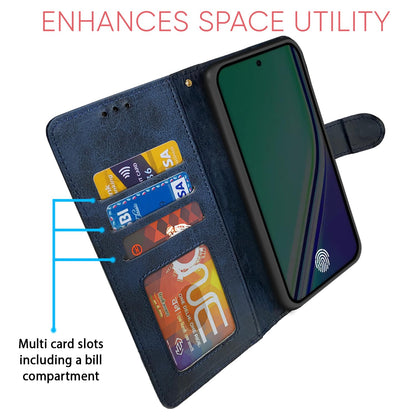 Realme 14 Pro Plus 5G Magnetic flip case in navy & light blue by Pikkme – photo 5