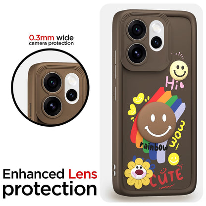 Pikkme Oppo Reno 15 Pro Mini 5G Soft Silicone brown mobile back cover – photo 5