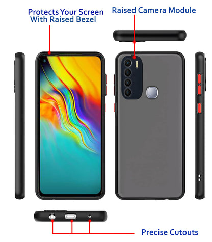 Pikkme Infinix Hot 9/Hot 9 Pro Hybrid black mobile back cover – photo 3