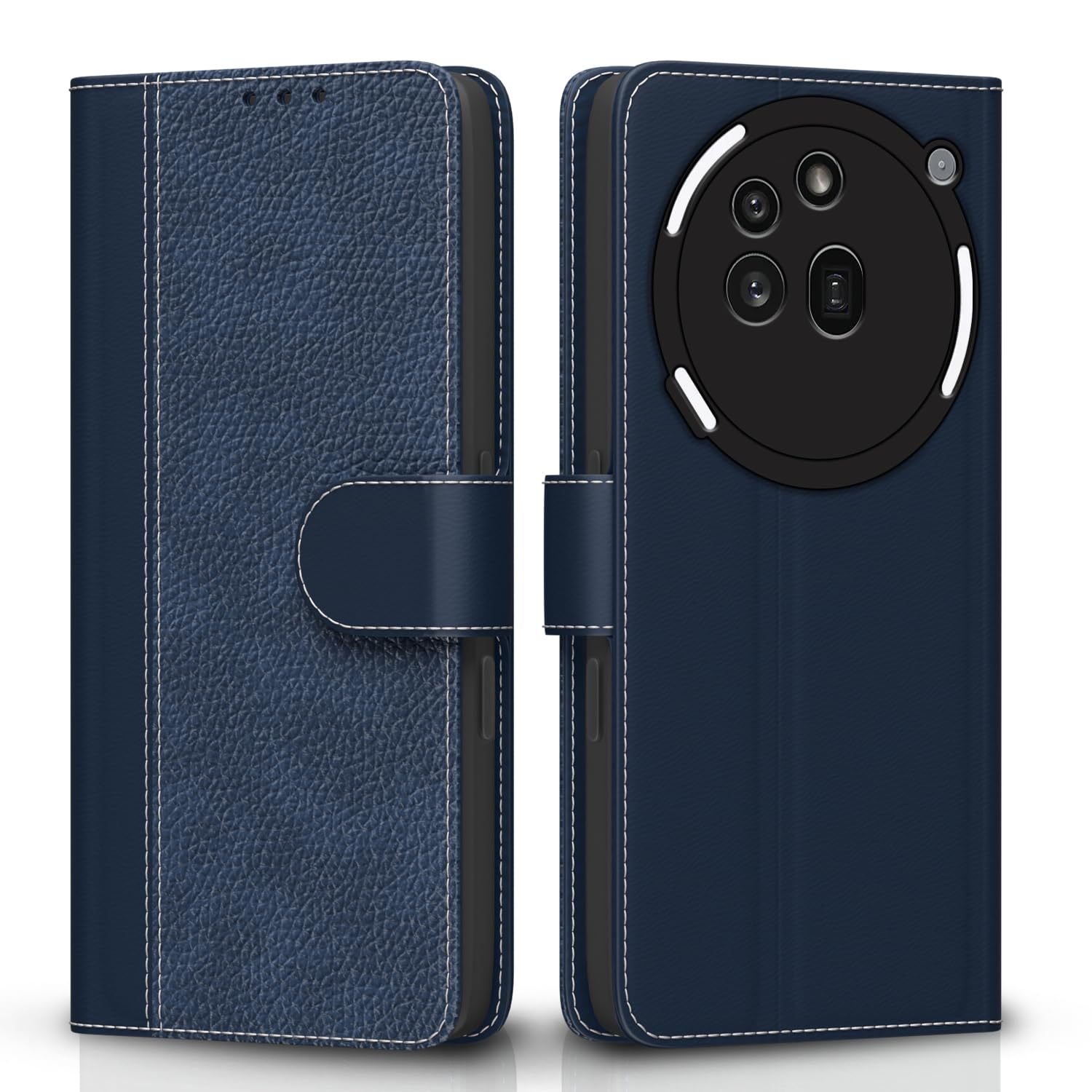 Pikkme Nothing Phone 3a Pro 5G Vintage Flip cover (Blue)