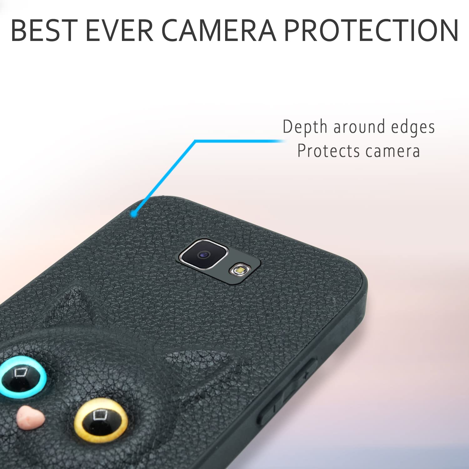 Pikkme black Cat back cover for Samsung J7 Prime – photo 5