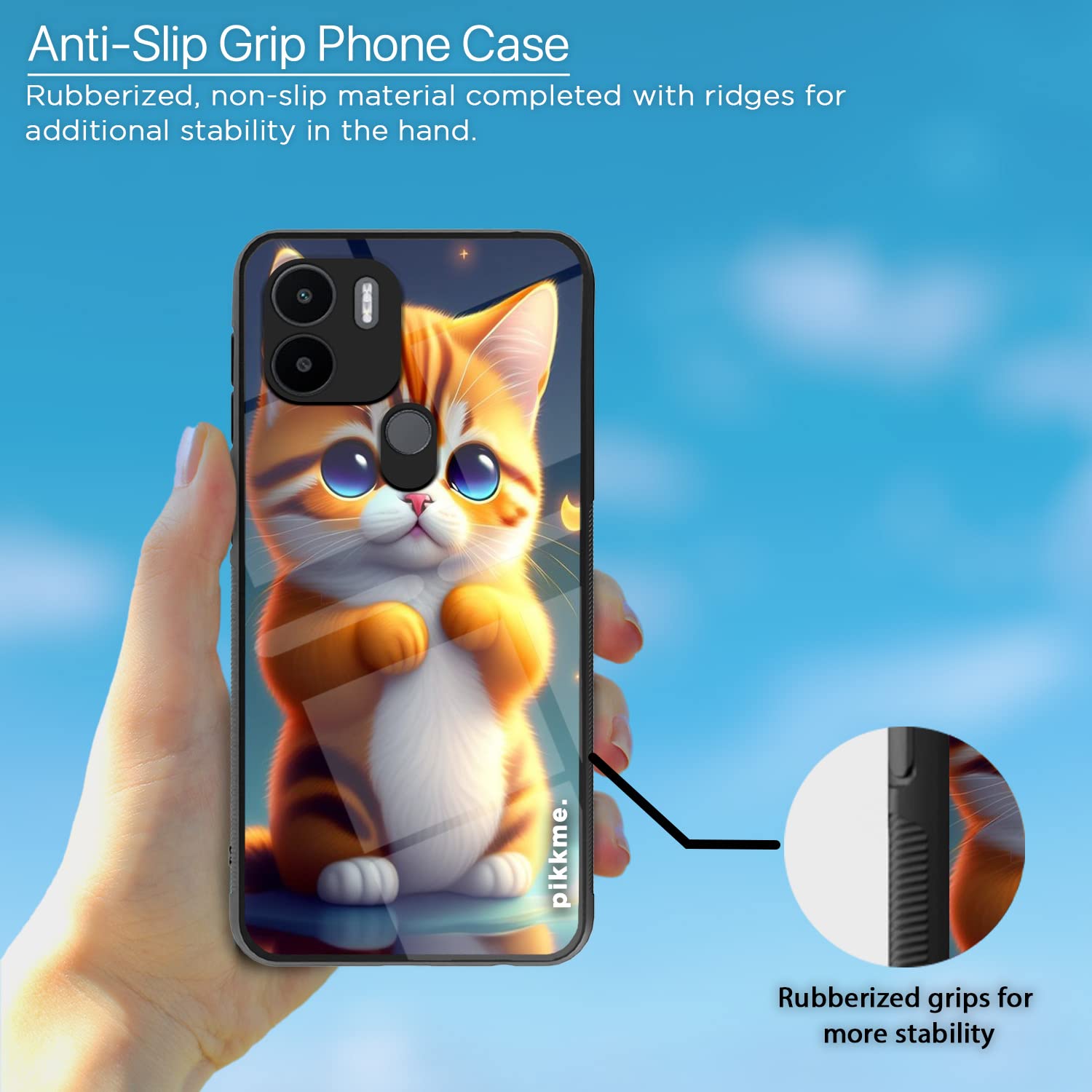 Pikkme Cat mobile cover for Redmi A1 Plus/A2 Plus/Poco C50 – photo 5
