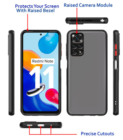 Redmi Note 11/Note 11s mobile cover in black by Pikkme – photo 3