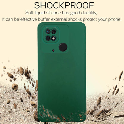 Redmi 10/10 Power Liquid Silicone phone cover in green by Pikkme – photo 7