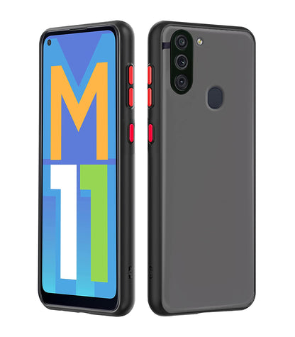 Pikkme Samsung M11 Matte black mobile cover