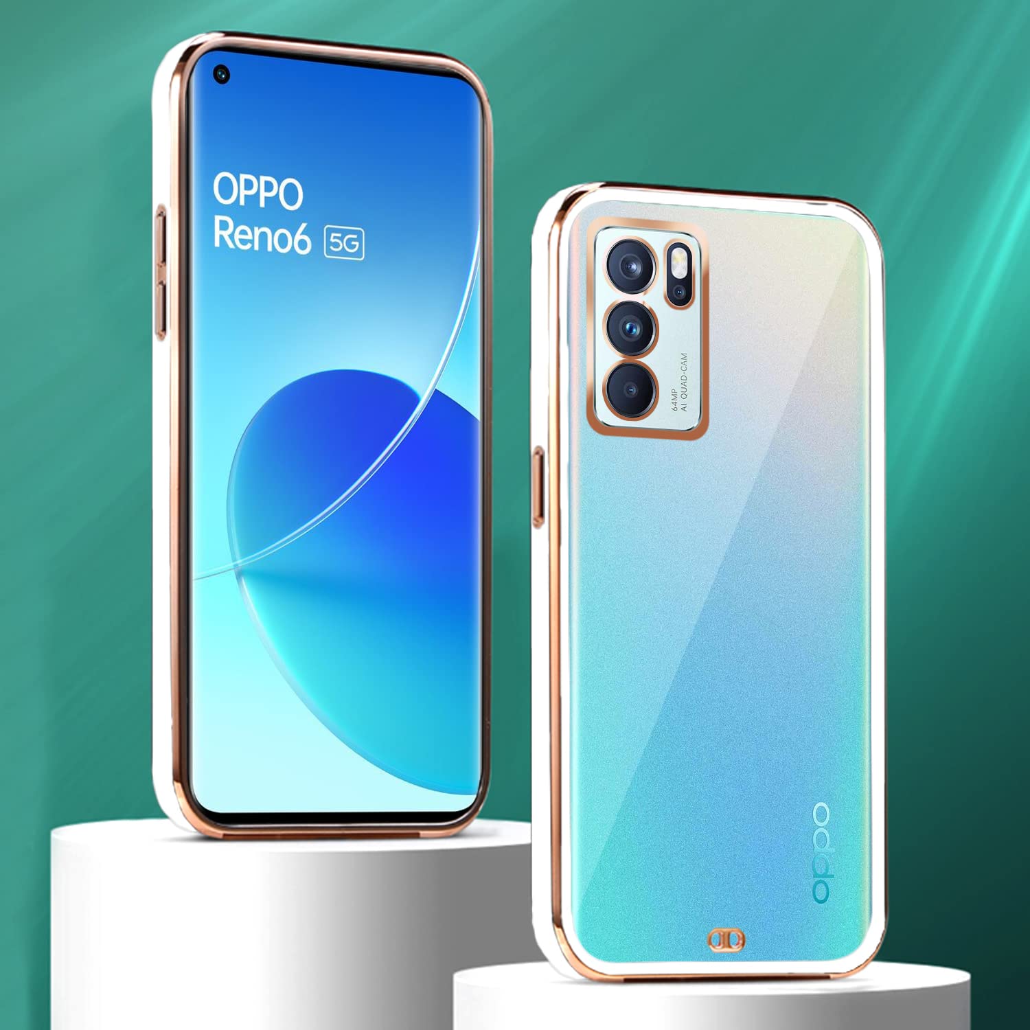 Pikkme Reno 6 5G white mobile cover – photo 3