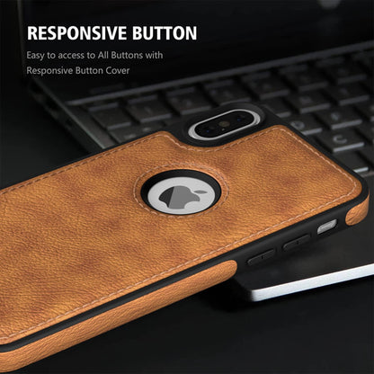 Pikkme  iPhone Xs Max Flexible Pu Leather Back Case | Brown