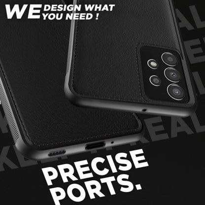 Pikkme Samsung Galaxy A33 5G Leatherback Back Case | Black