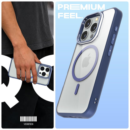iPhone 16 Pro Max mobile back cover in blue mag-safe by Pikkme – photo 2