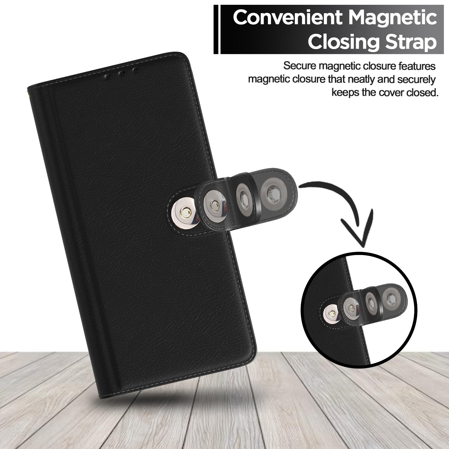 Pikkme Oppo A78 4G black wallet flip cover – photo 6