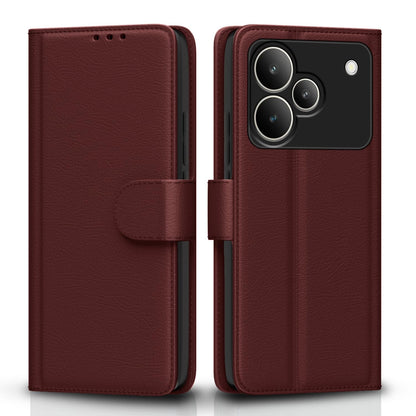 Pikkme Realme P4 Pro 5G brown flip cover