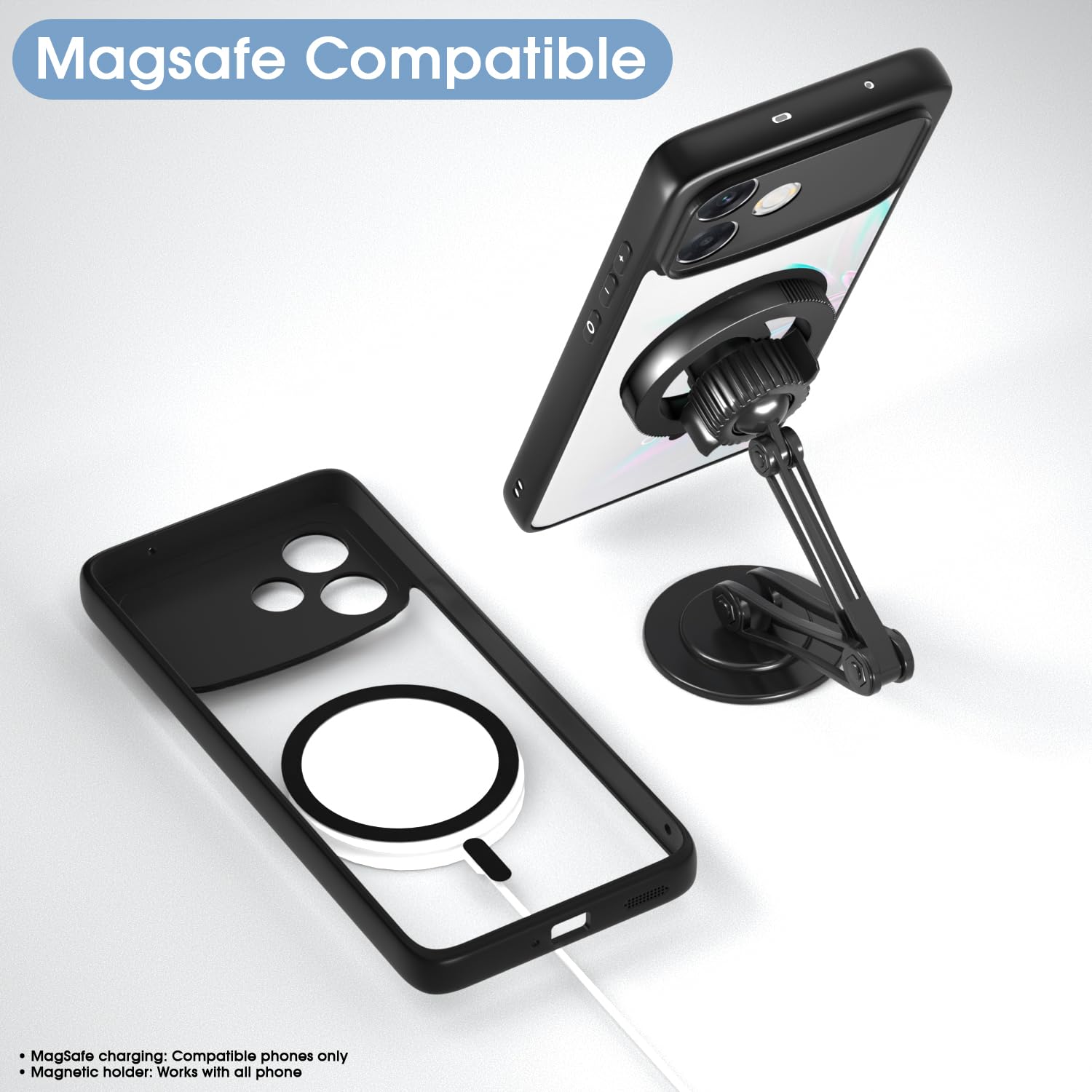Pikkme black mag-safe phone cover for Oppo F33 Pro 5G – photo 7