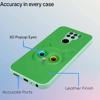 Pikkme green Cat phone cover for Redmi Note 9 – photo 3