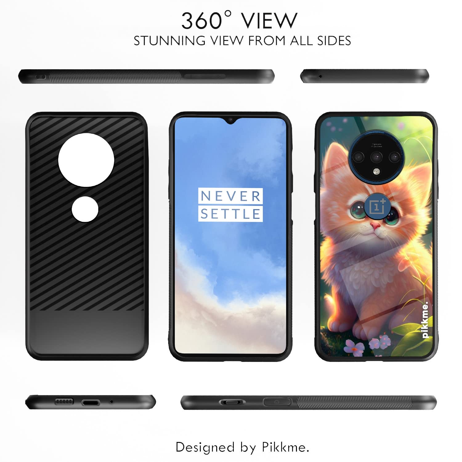 Pikkme Cat mobile cover for OnePlus 7T – photo 2