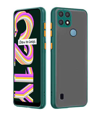 Pikkme green back cover for Realme C21