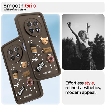 Pikkme brown Silicone mobile cover for Realme Narzo 70x 5G/N65/13/12/12X 5G/C65 – photo 2