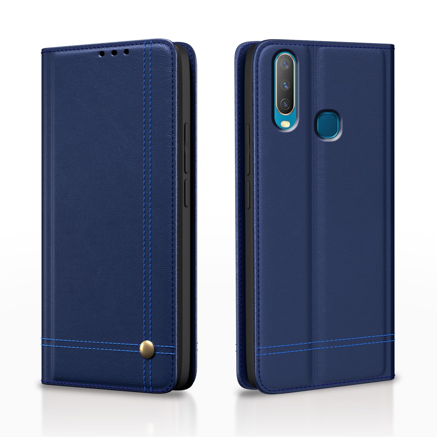 Blue flip cover for Vivo Y12/Y15/Y17/U10 – Pikkme