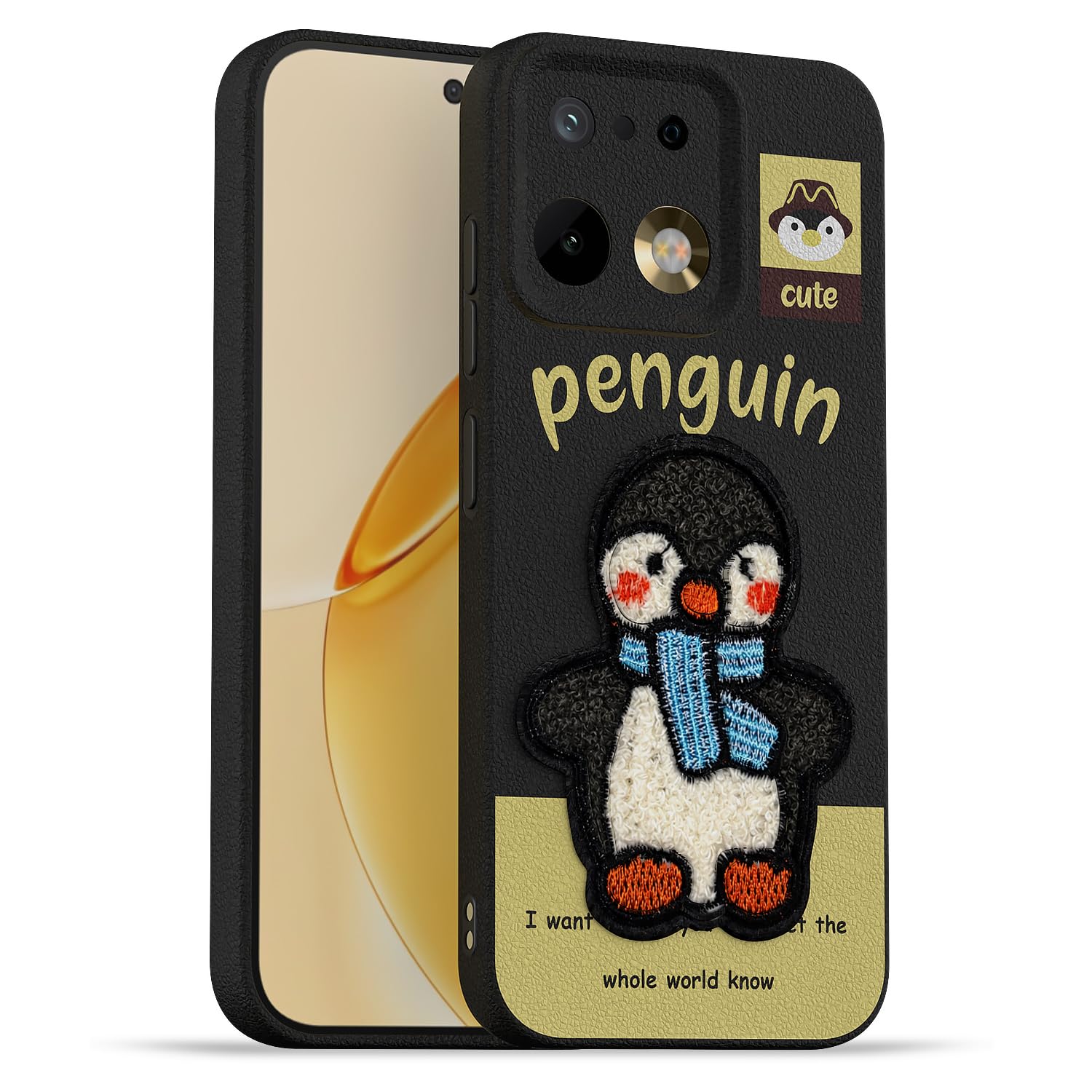 Pikkme black phone cover for Realme 16 Pro 5G
