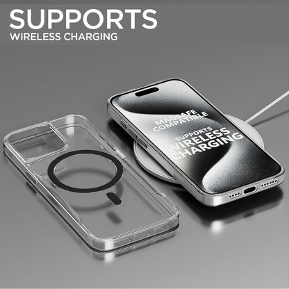 Pikkme iPhone 15 Pro Max Clear Magsafe Back Cover (Transparent)