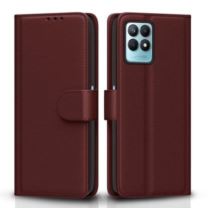 Pikkme brown flip case for Realme Narzo 50 5G/Oppo K10 5G/Oppo A57